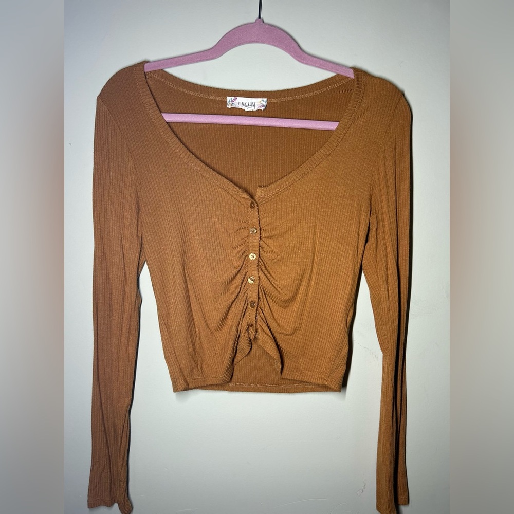 Women's Copper Long Sleeve Top